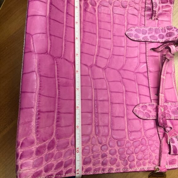Dooney and bourke crocodile bag hot pink - Picture 2 of 10